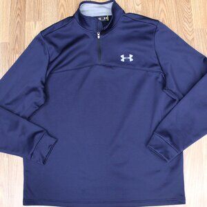 UNDER ARMOUR LOOSE FIT 1/4 ZIP JACKET NAVY & GRAY X-LARGE, XL